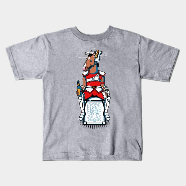 Pegasus Bojack Kids T-Shirt by Camelo